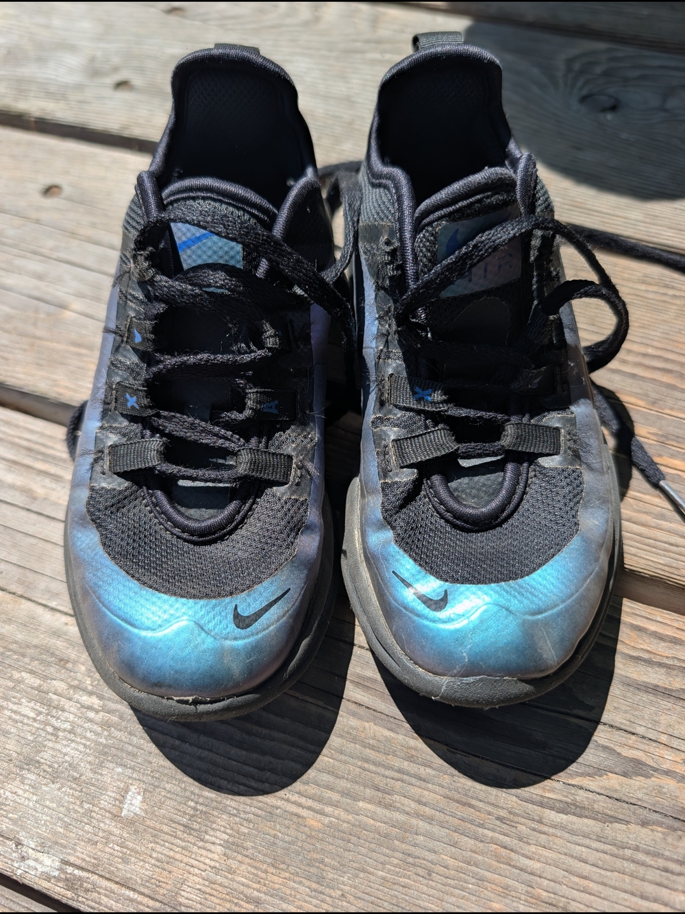Nike Kids Blue Black Athletic Shoes